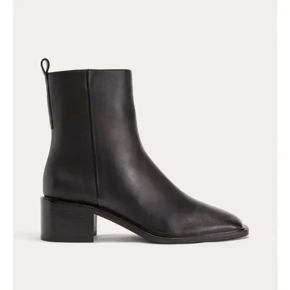 NEW Everlane The City Boot In Black Leather Size 8 - Picture 2 of 9